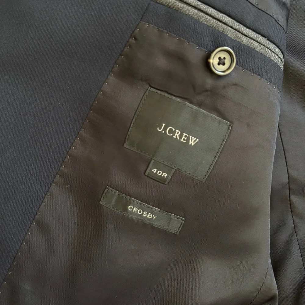 J. Crew Men’s Ludlow Classic-Fit Suit Jacket with Center Vent in Italian Wool